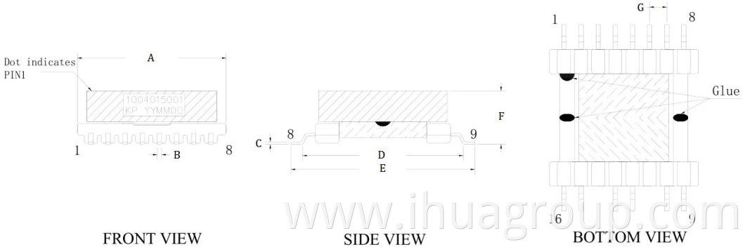 High Voltage Usage Mn-Zn Efd15 Ferrite Core Switching Power Supply SMPS Transformer for Remote Controller